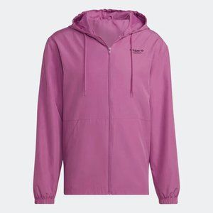 🔥Adidas Originals Hyperreal Windbreaker Men XL Purple HK5146 Full Zip NWT $100